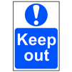 Keep Out Sign - RPVC, 200 X 300mm